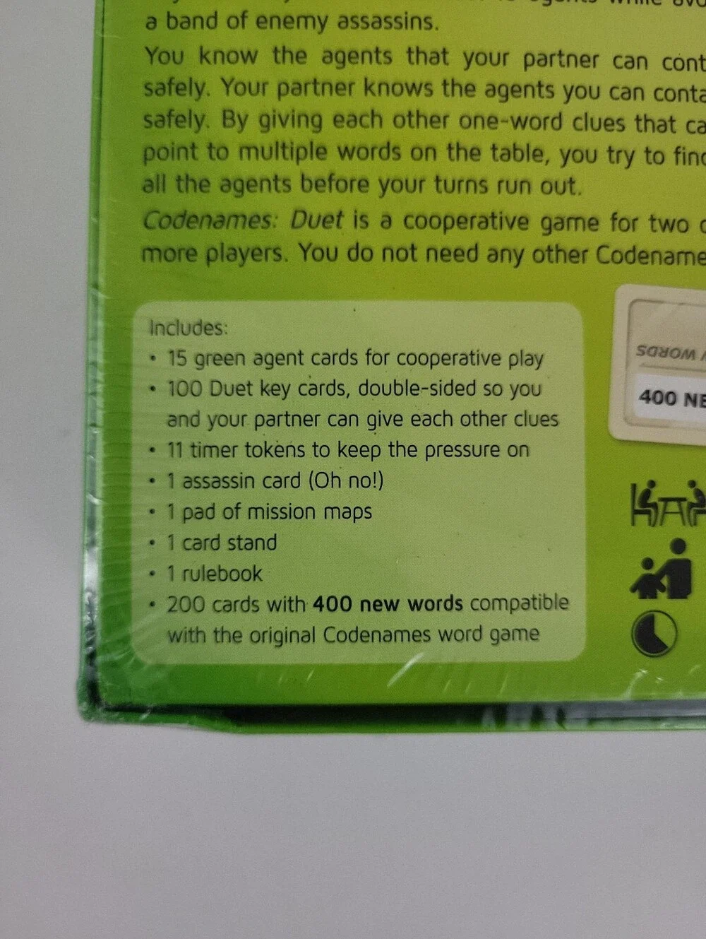 New Codenames Duet Board Game